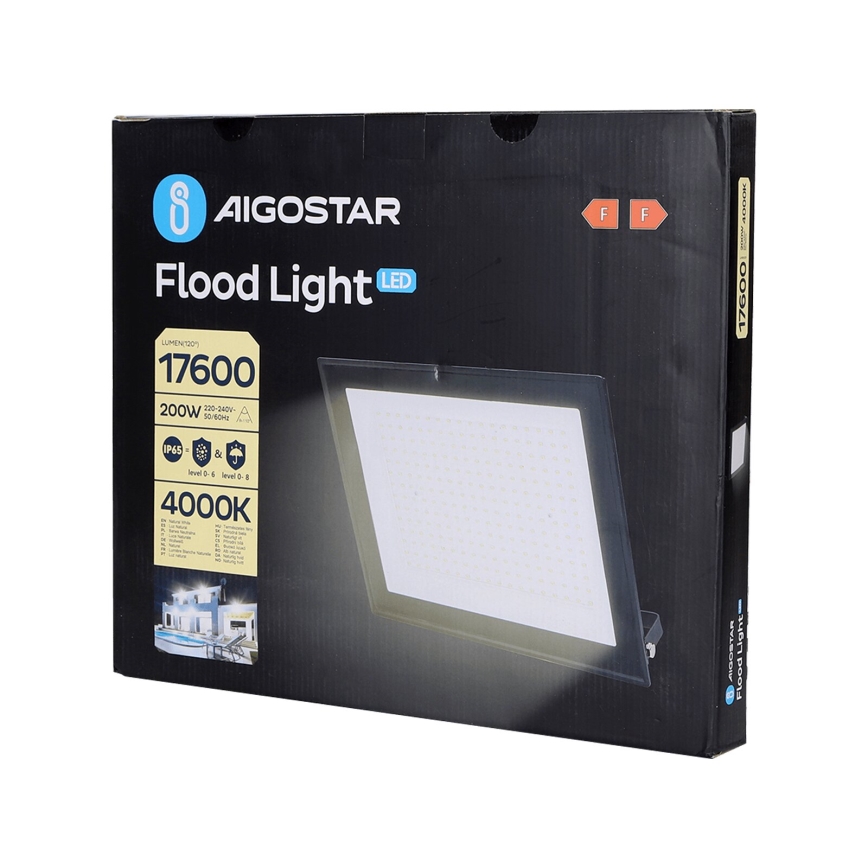Aigostar - Projecteur LED/200W/230V 4000K IP65