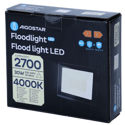 Aigostar - Projecteur LED/30W/230V 4000K IP65