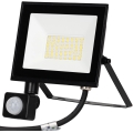 Aigostar - Projecteur LED 30W avec détecteur, 230V, 6500K, IP65