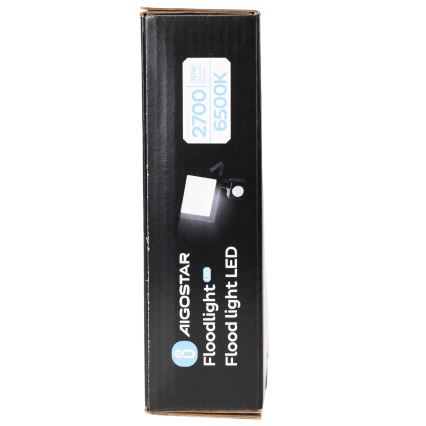 Aigostar - Projecteur LED 30W avec détecteur, 230V, 6500K, IP65