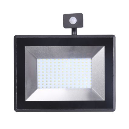 Aigostar - Projecteur LED avec détecteur LED/100W/230V IP65 noir