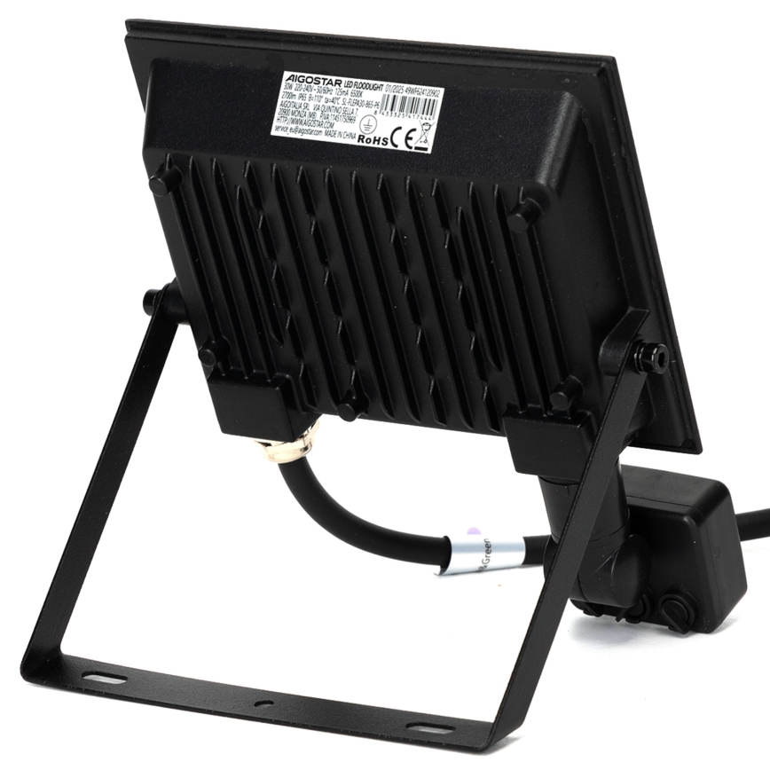 Aigostar - Projecteur LED avec détecteur LED/30W/230V 4000K IP65