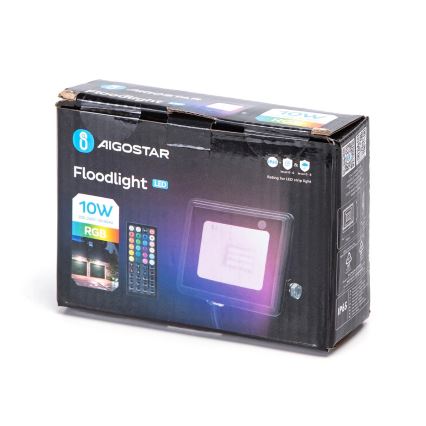 Aigostar - Projecteur LED RGB LED/10W/230V IP65 + télécommande