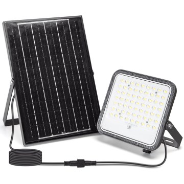 Aigostar - Projecteur solaire à intensité variable LED/100W/3,4V 3000/4000/6500K IP66 + Télécommande