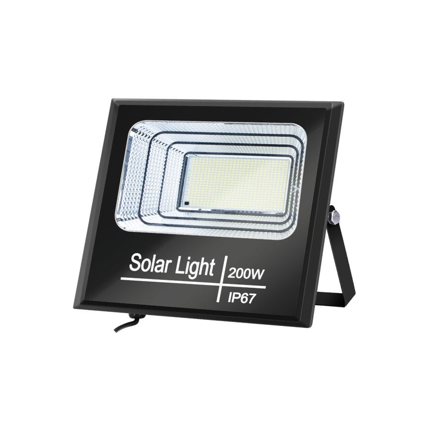 Aigostar - Projecteur solaire à intensité variable LED/200W/3,2V IP67 25000 mAh + Télécommande