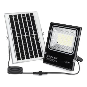 Aigostar - projecteur solaire LED/100W/3,2V 2000mAh 3000K/4000K/6500K IP66 + télécommande