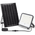 Aigostar - Projecteur solaire LED dimmable/100W/3,4V 3000/4000/6500K IP66 8000 mAh + télécommande