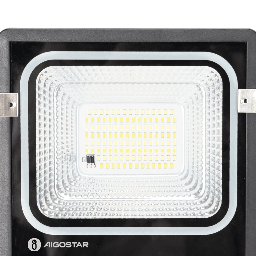 Aigostar - Projecteur solaire LED dimmable LED/50W/3,2V 1200mAh 3000K/4000K/6500K IP66 + télécommande