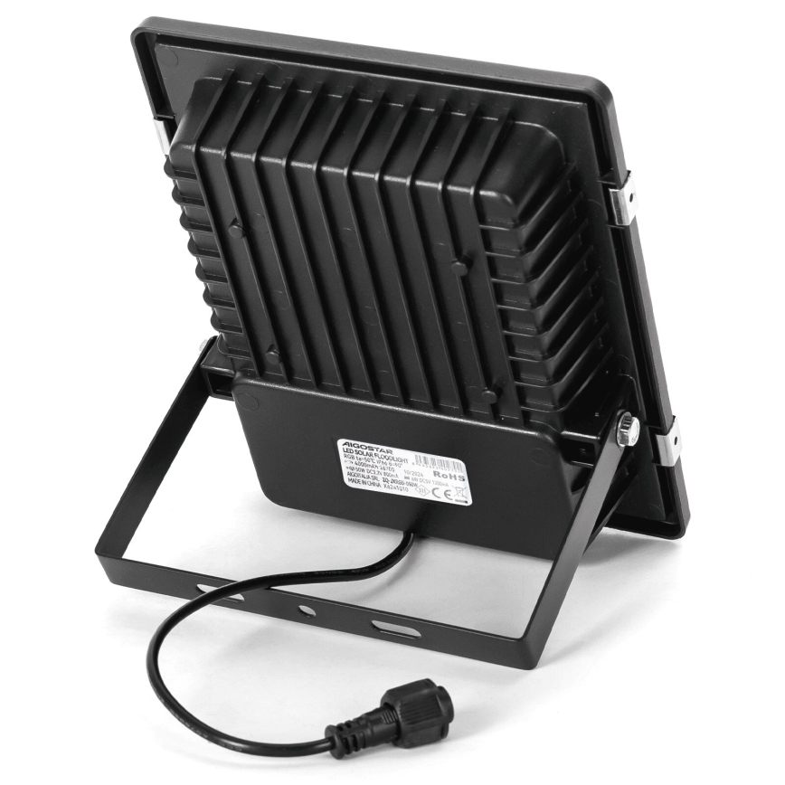 Aigostar - Projecteur solaire RGB à intensité variable LED/50W/3,2V IP66 + Télécommande