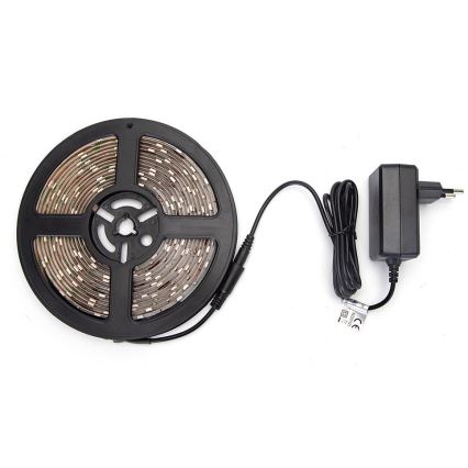 Aigostar - RGB Dimbaar LED Strip 5m, 24W, 12/230V, IP65 + Remote Control