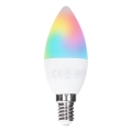 Aigostar - RGBW dimbare LED-lamp C37 E14/6W/230V 3000K + afstandsbediening