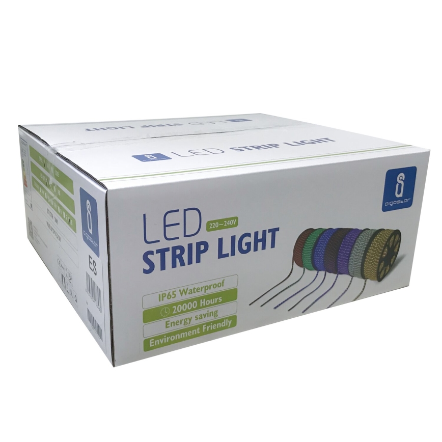 Aigostar - Ruban extérieur 50m LED/300W/230V bleu IP65