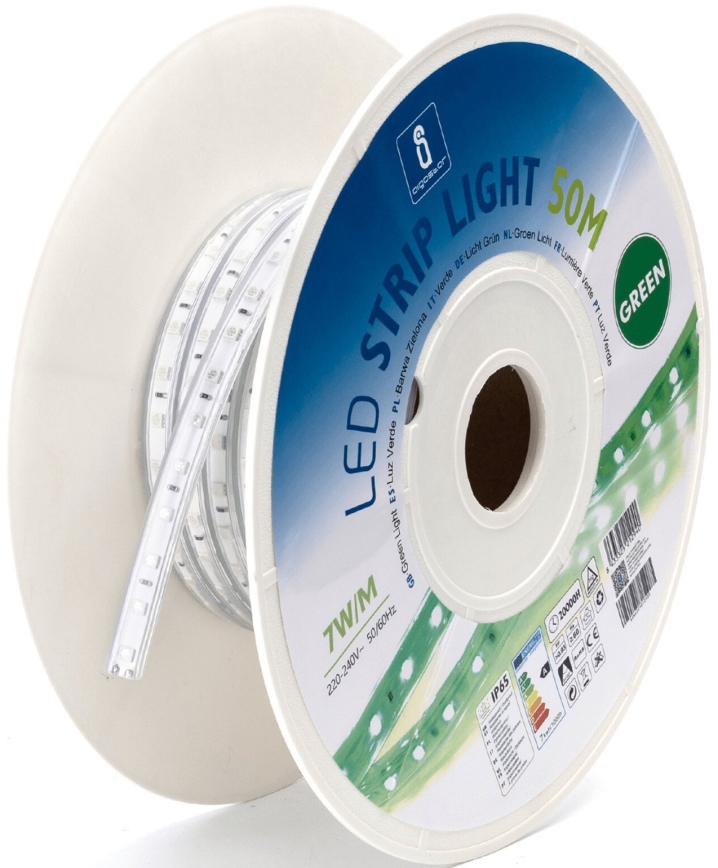 Aigostar - Ruban LED/350W/230V 50m vert IP65
