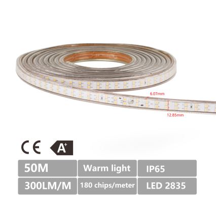 Aigostar - Ruban LED extérieur 50m LED/400W/230V 6500K IP65