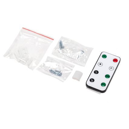 Aigostar - Ruban LED solaire RVB dimmable LED/1,6W/3,2V 3+2m IP65 1800 mAh + télécommande