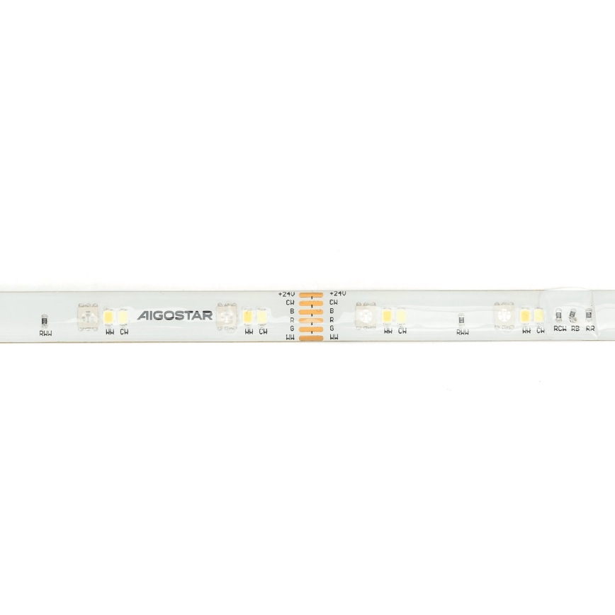 Aigostar - Ruban RGBW à intensité variable 5m MESH Smart LED/24W/230V 2700-6500K + télécommande