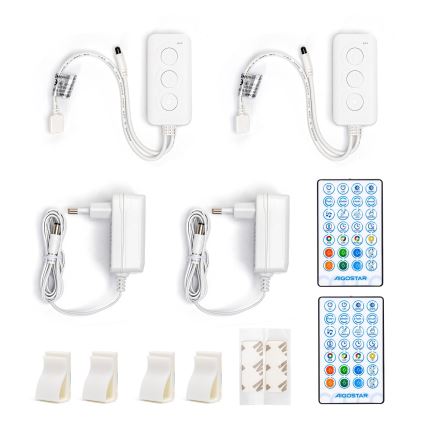 Aigostar - Ruban RGBW à intensité variable LED/18W/12V 2x5 m Wi-Fi