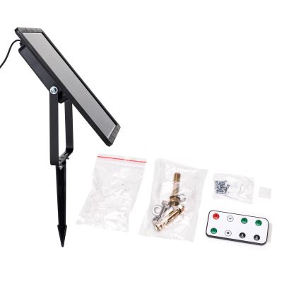 Aigostar - Ruban solaire à intensité variable LED/10W/3,2V 10 m 6500K IP65 8000 mAh + Télécommande