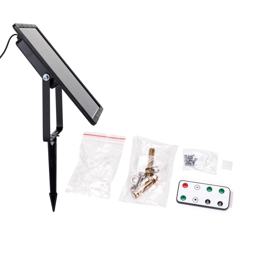 Aigostar - Ruban solaire à intensité variable LED/10W/3,2V 10 m 6500K IP65 8000 mAh + Télécommande