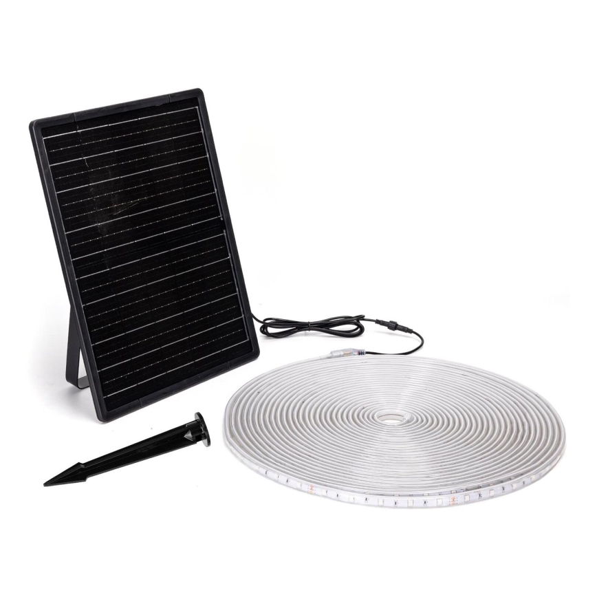 Aigostar - Ruban solaire RGB à intensité variable LED/20W/3,2V 20 m IP65 + Télécommande