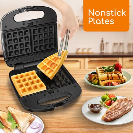 Aigostar - Sandwich maker 800W/230V zwart