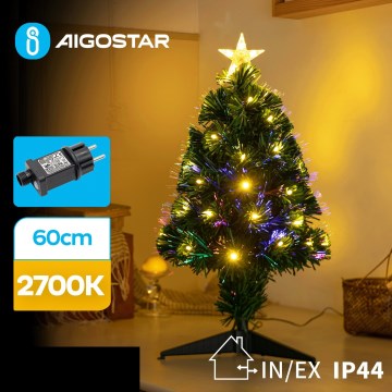 Aigostar - Sapin de Noël extérieur LED/3,6W/230V 60 cm IP44 blanc chaud