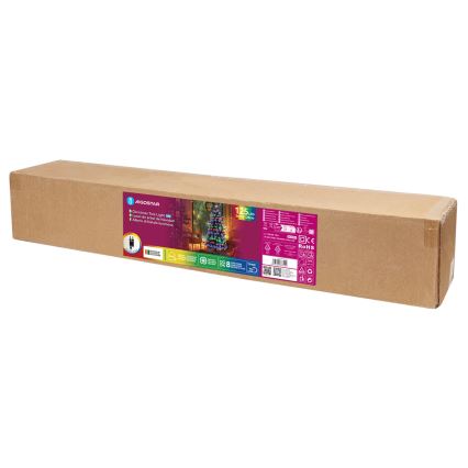 Aigostar - Sapin de Noël LED d'extérieur 125 LED / 8 fonctions, hauteur 1,2 m, IP44, multicolore