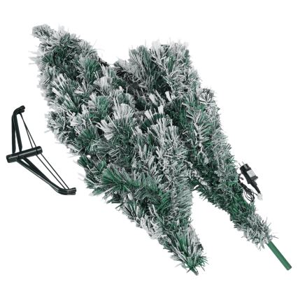 Aigostar - Sapin de Noël LED pour l'extérieur 245 LED/8 fonctions 2,1 m IP44 blanc chaud