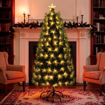 Aigostar - sapin de Noël LED d'extérieur 245xLED/8 fonctions 2,1 m IP44 blanc chaud