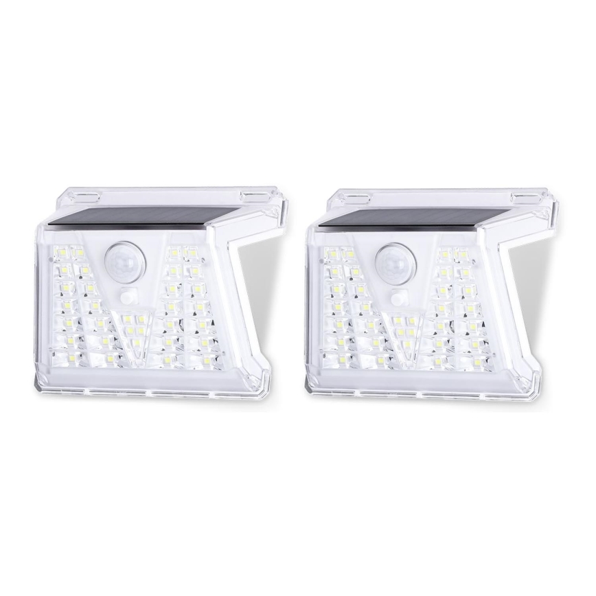 Aigostar - SET 2x LED Solar buitenverlichting met sensor LED/1,48W/3,7V IP65 1200 mAh