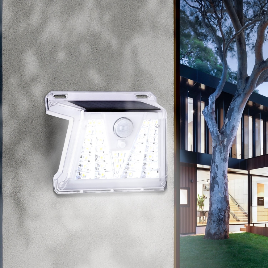 Aigostar - SET 2x LED Solar buitenverlichting met sensor LED/1,48W/3,7V IP65 1200 mAh