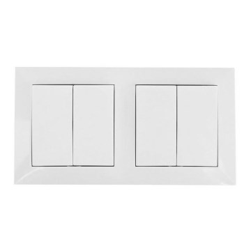 Aigostar - SET 2x Schakelaar voor in Huis met een Frame