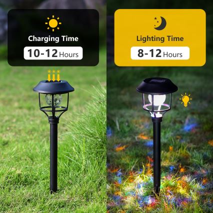 Aigostar - SET 4x LED RGB Solar lamp LED/0,2W/2V IP44