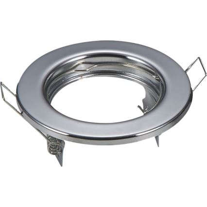 Aigostar - SET van 2 inbouwringen voor inbouwspot GU10 Ø 8 cm, glanzend chroom