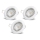 Aigostar - Set van 3 LED-inbouwspots 1x GU10/4,5W/230V 6500K wit