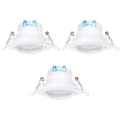 Aigostar - Set van 3 LED inbouwspots LED/5W/230V 6500K Ø 8,5 cm wit