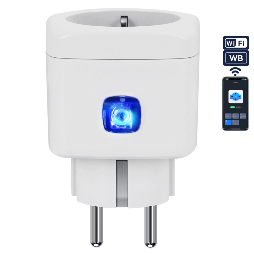 Aigostar - Slimme stekker F 2300W Wi-Fi Tuya