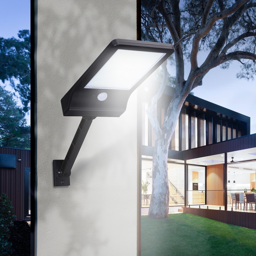 Aigostar - Solar LED Straatlamp met sensor LED/2,3W/5,5V 1800 mAh IP65