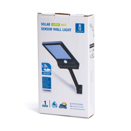 Aigostar - Solar LED Straatlamp met sensor LED/2,3W/5,5V 1800 mAh IP65