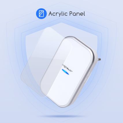 Aigostar - Sonnette sans fil à brancher 230V/12V IP44 blanc