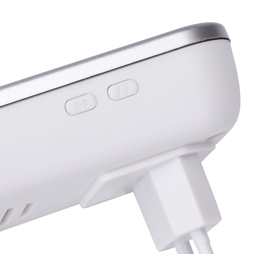 Aigostar - Sonnette sans fil à brancher 230V/12V IP44 blanc