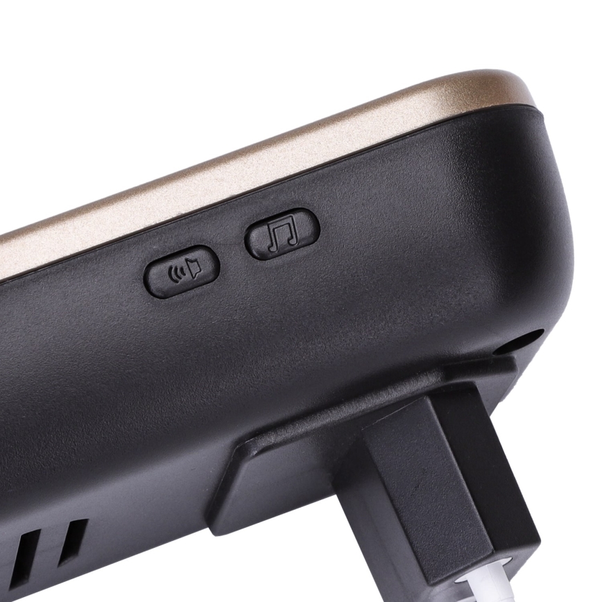 Aigostar - Sonnette sans fil à brancher 230V/12V IP44 noir