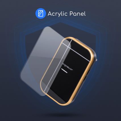 Aigostar - Sonnette sans fil à brancher sur prise 230V/12V IP44 noire