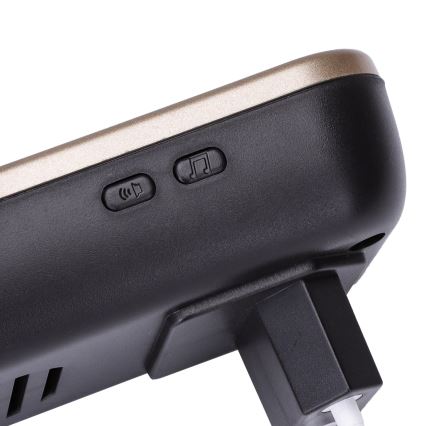 Aigostar - Sonnette sans fil à brancher sur prise 230V/12V IP44 noire