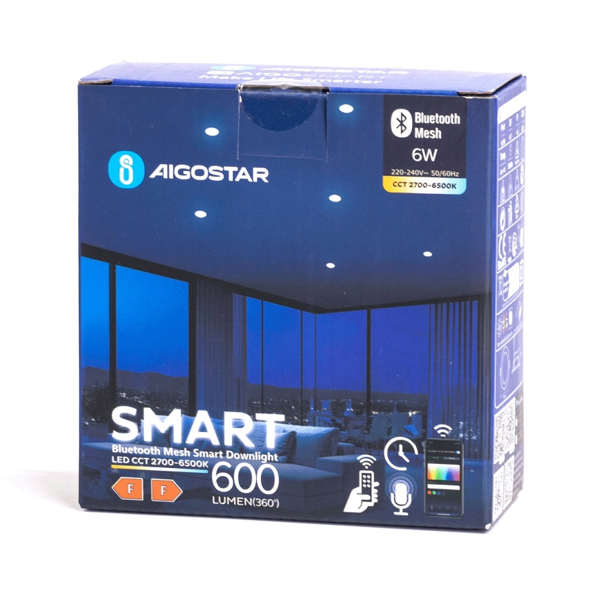 Aigostar - Spot encastrable extérieur à intensité variable MESH LED/6W/230V 2700-6500K IP44 blanc