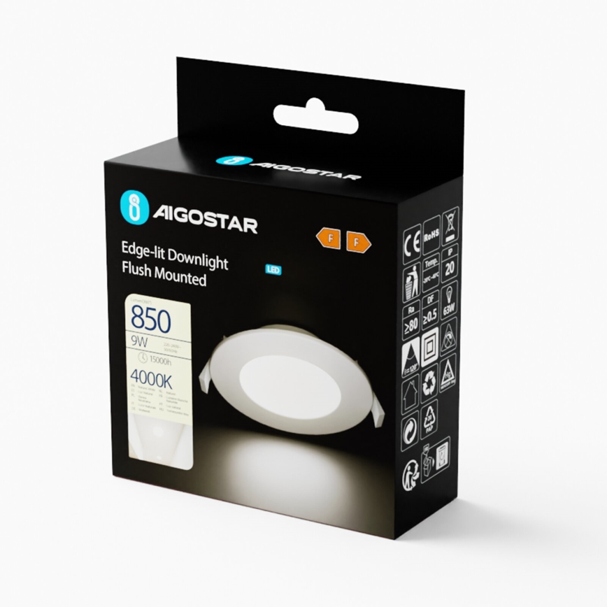 Aigostar - Spot encastrable ULTRATHIN LED/9W/230V 4000K blanc