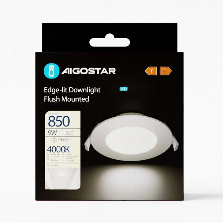 Aigostar - Spot encastrable ULTRATHIN LED/9W/230V 4000K blanc