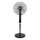 Aigostar - Staande ventilator 50 W/230 V, 130 cm, zwart met afstandsbediening
