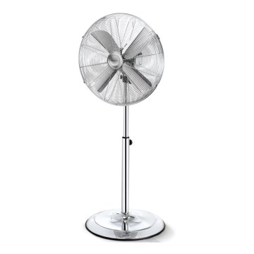 Aigostar - Staande ventilator 50W/230V 44,8 cm glanzend chroom