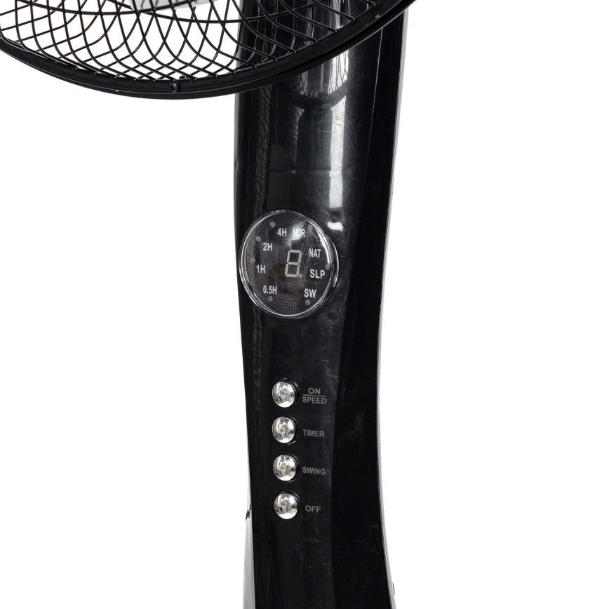 Aigostar - Staande ventilator 50 W/230 V, 130 cm, zwart met afstandsbediening